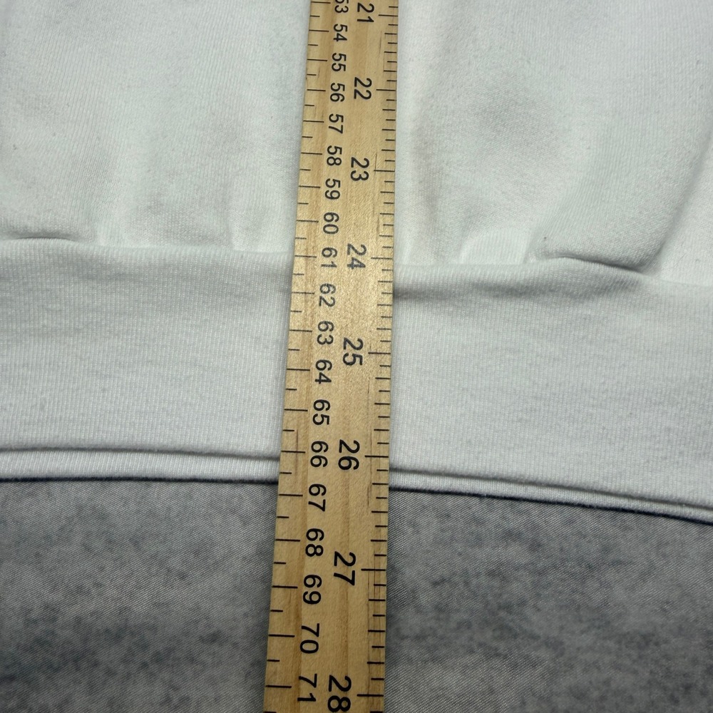 Vintage 90s Puerto Vallarta Sailboat Embroidered Sweatshirt White Large Boat Y2K - Picture 10 of 12